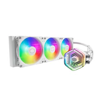 Cooler Master MLX-D36M-A25PZ-RW MasterLiquid 360 Atmos ARGB CPU Cooler White Edition