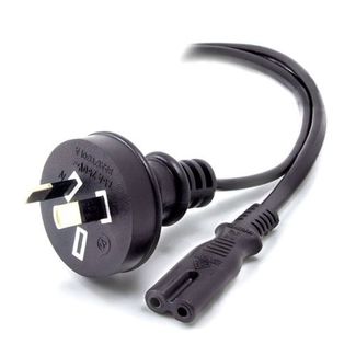 Alogic MF-AUS2PC7-01 1m Aus 2 Pin Mains Plug to IEC C7 Male to Female