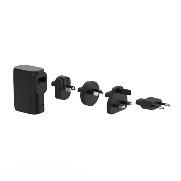Belkin BPZ003BT1MBK-B6 BoostCharge 5000mAh 25W Hybrid Wall Charger with Power Bank & Travel Adapter Kit
