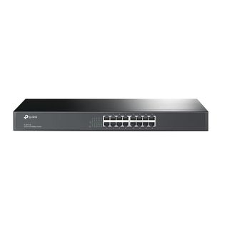 TP-Link TL-SF1016 16 PORT UNMANAGED 19" RACKMOUNT SWITCH, 10/100 (16),BLACK, 3 YR WTY