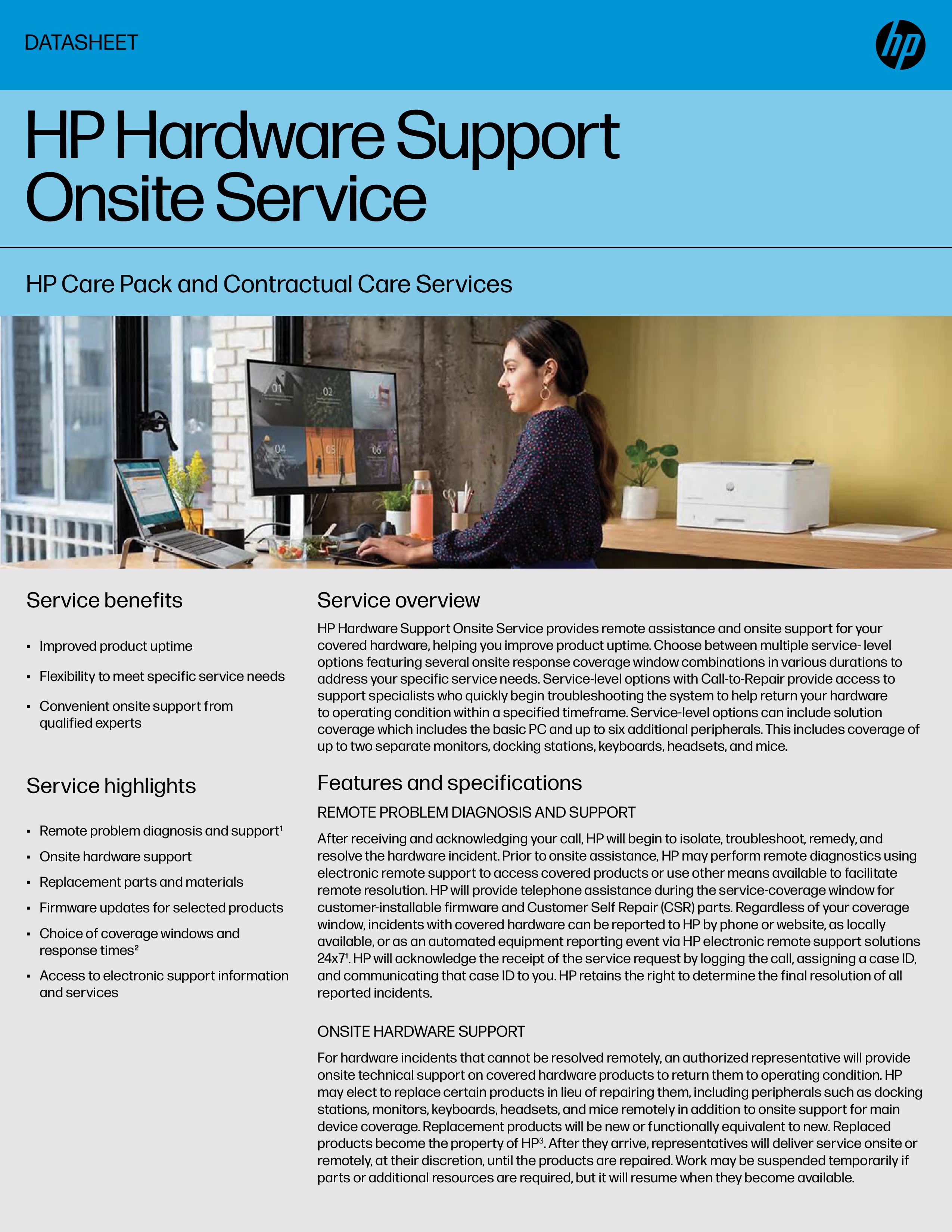 HP U7860E Care Pack