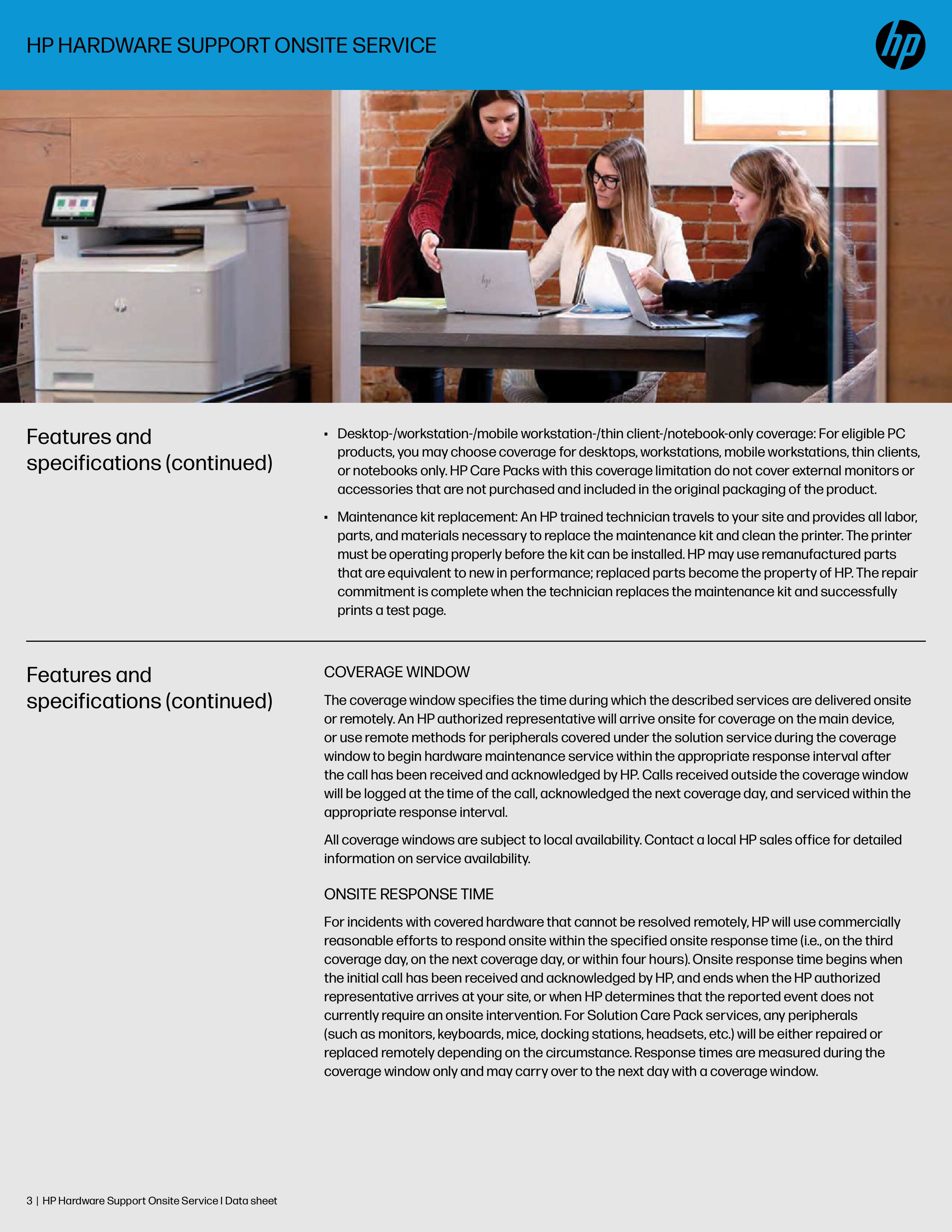 HP U7860E Care Pack