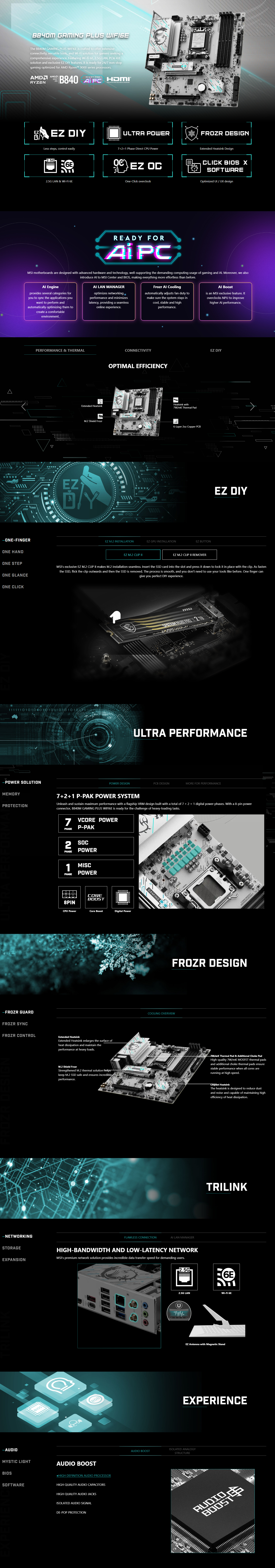 B840M GAMING PLUS WIFI6E