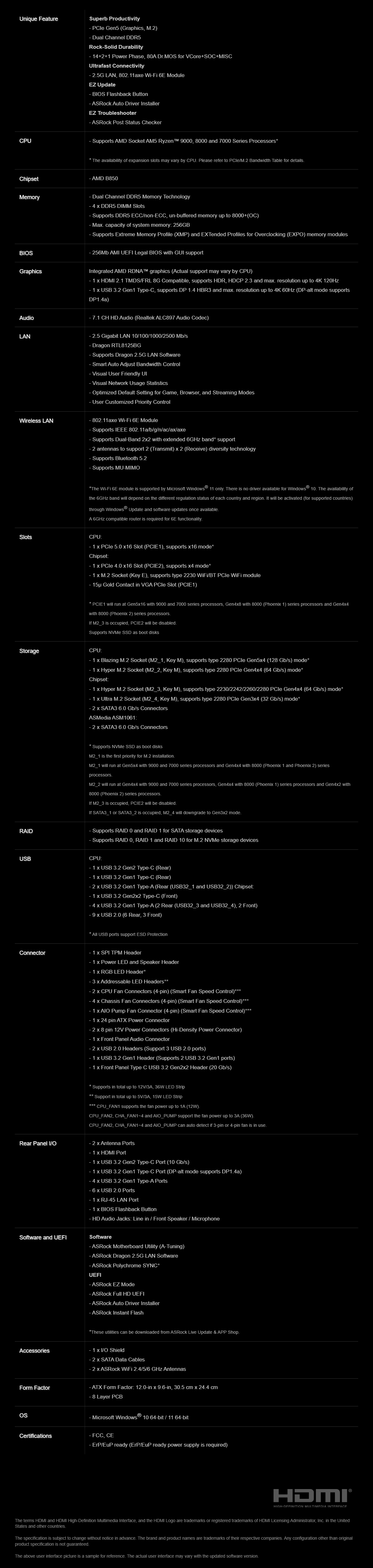 B850 PRO-A WiFi