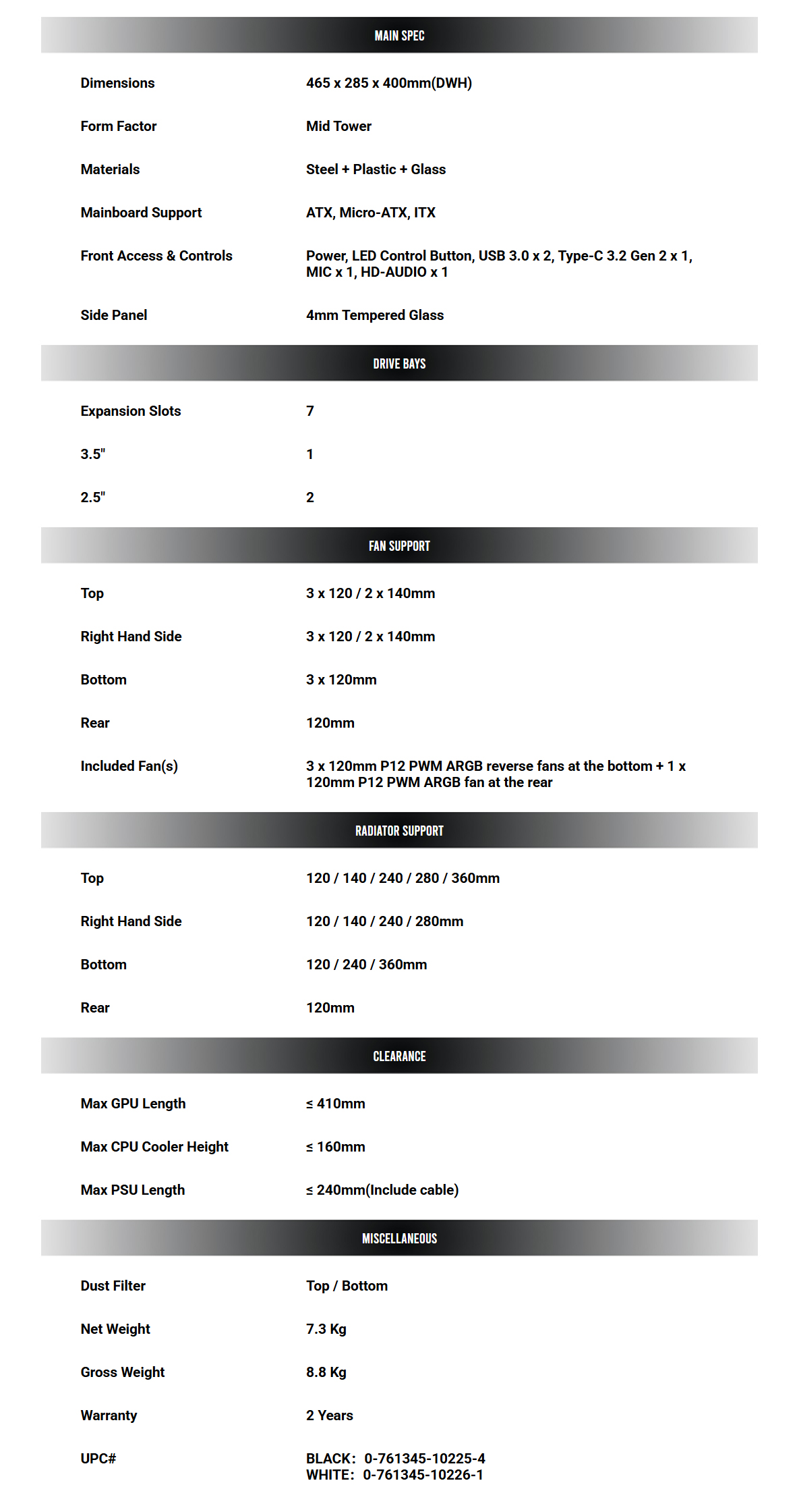 C5 CURVE ARGB WHITE