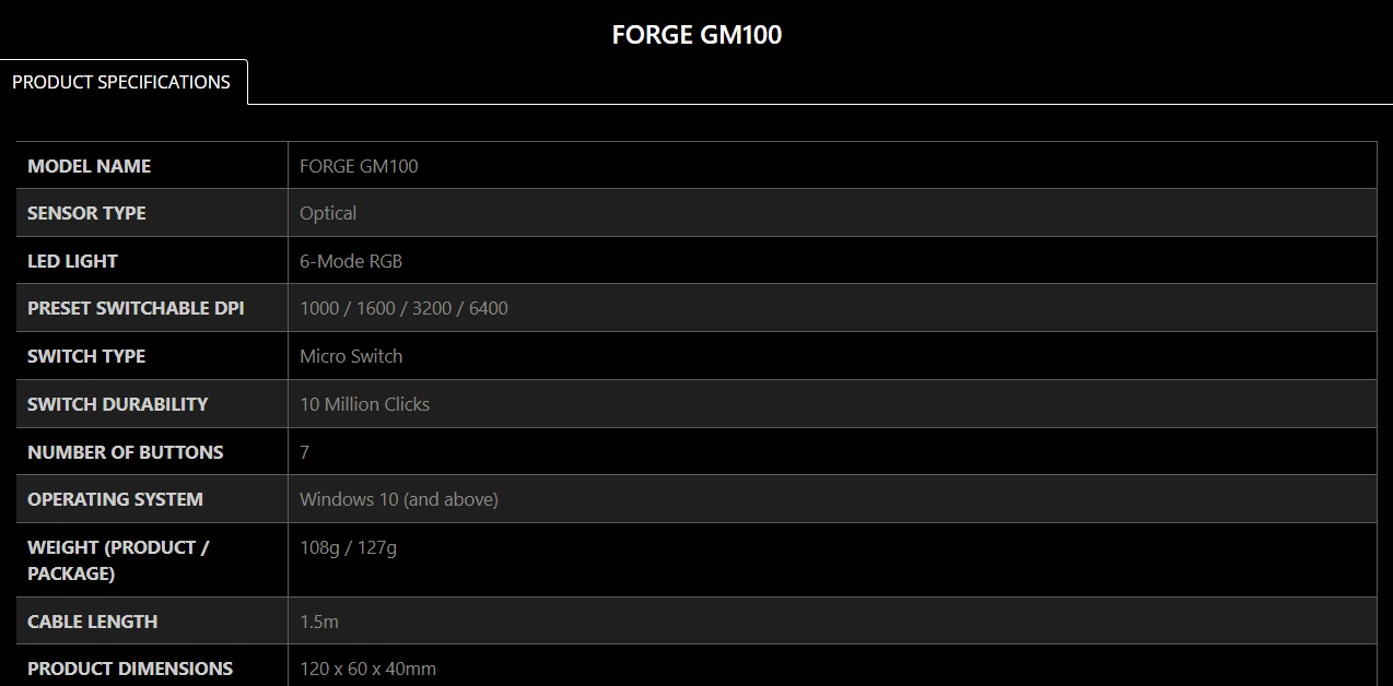 Forge GM100
