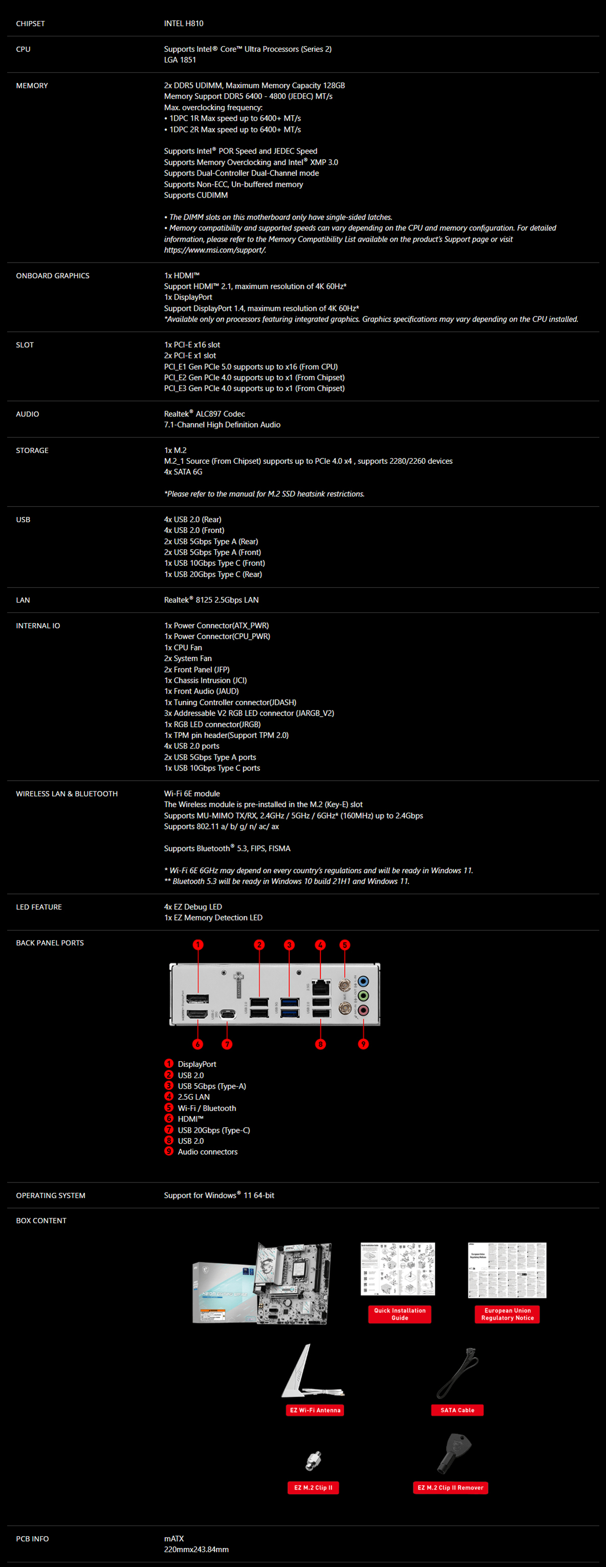 H810M GAMING WIFI6E