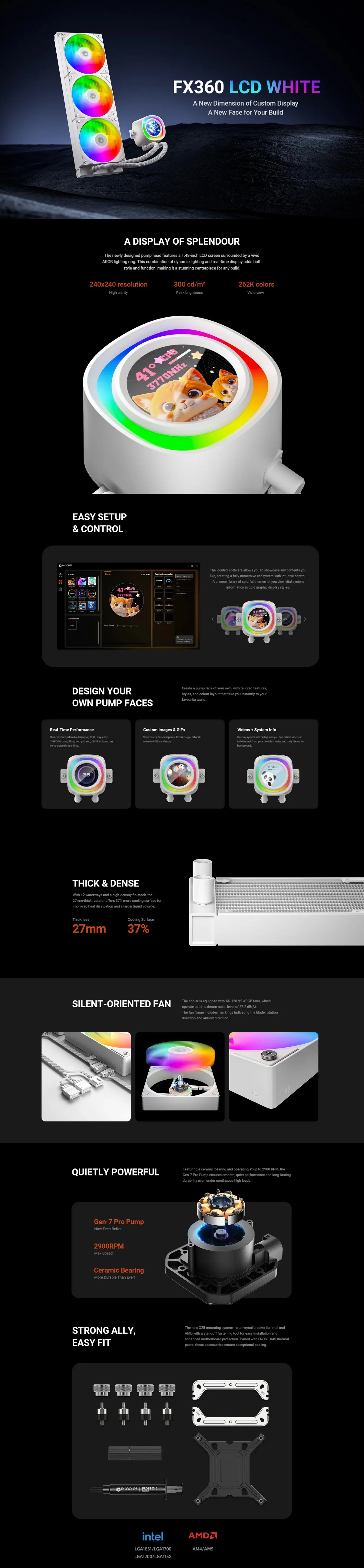 ID-FX360 LCD WHITE