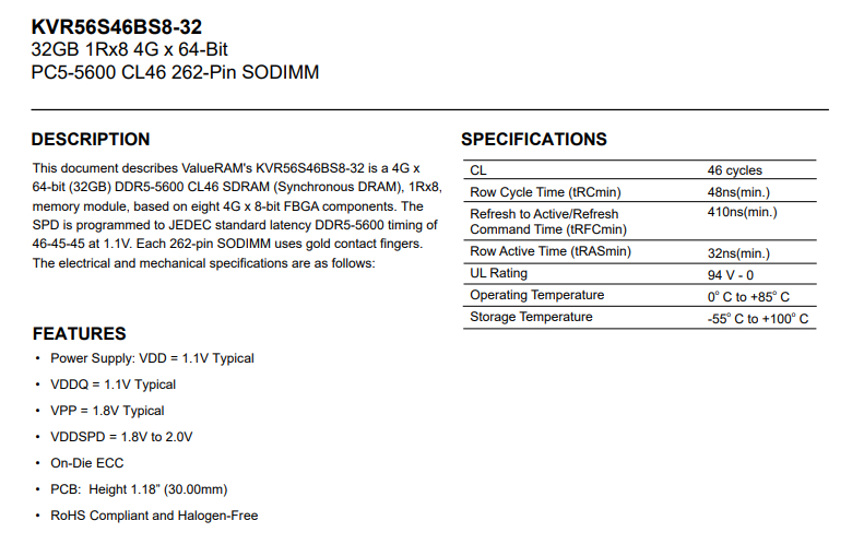 KVR56S46BS8-32