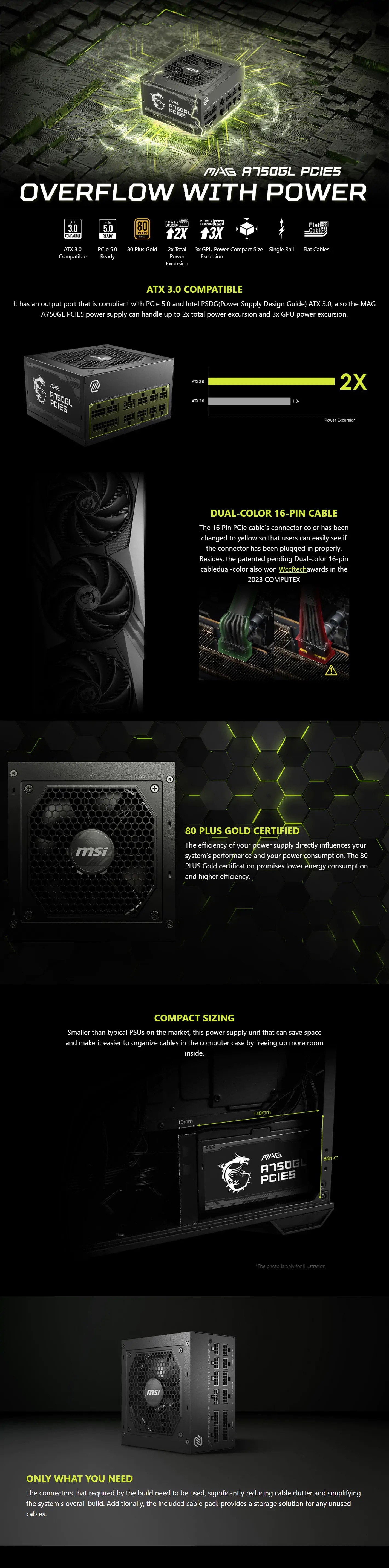 MAG A750GL PCIE5
