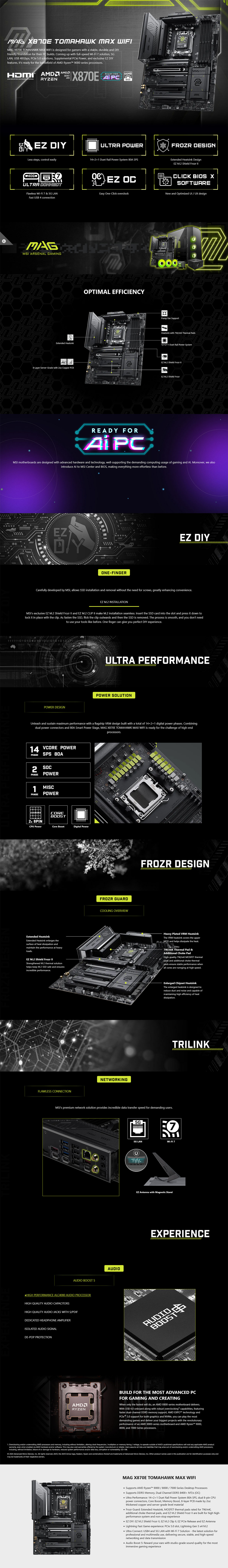 MAG X870E TOMAHAWK MAX WIFI