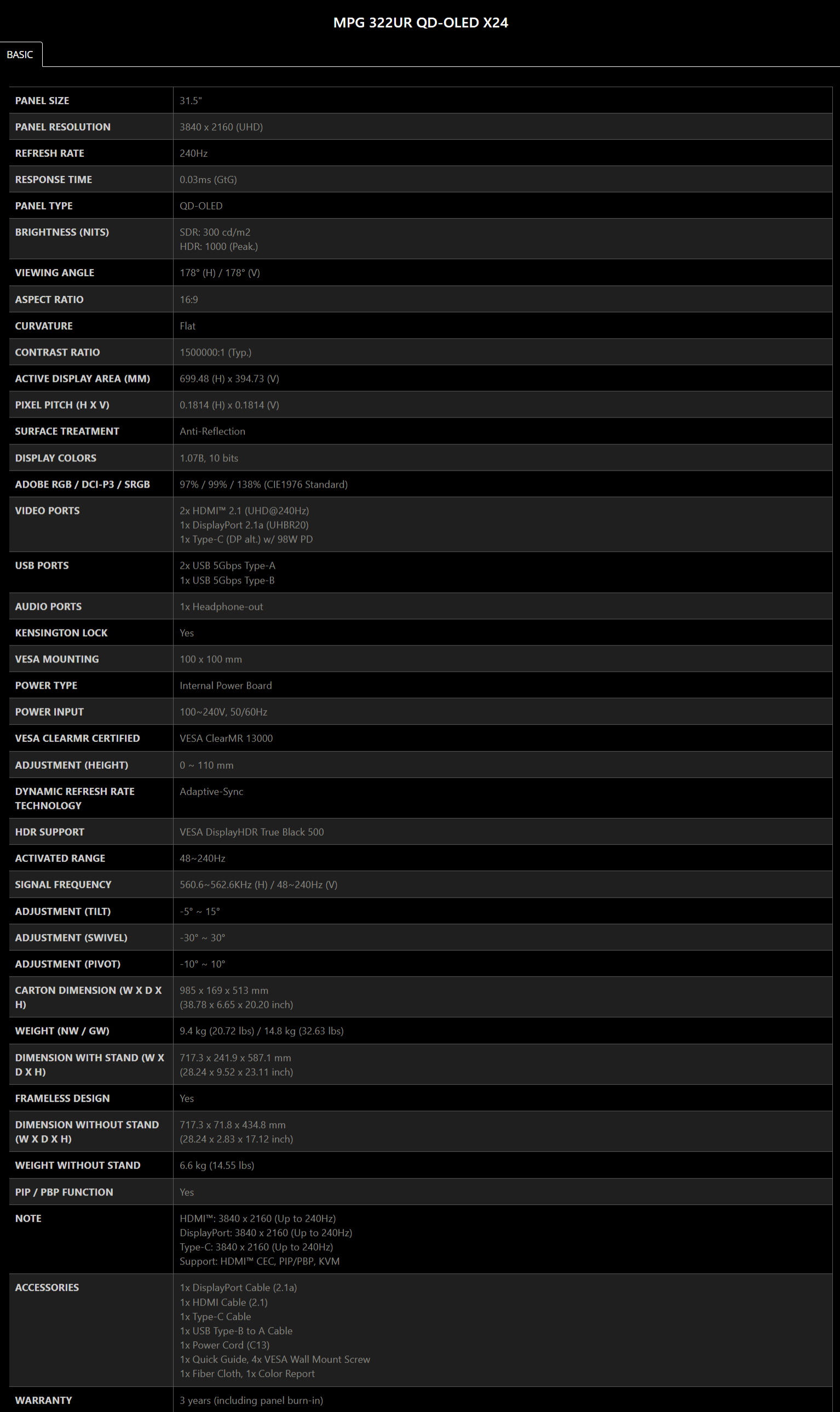 MPG 322UR QD-OLED X24