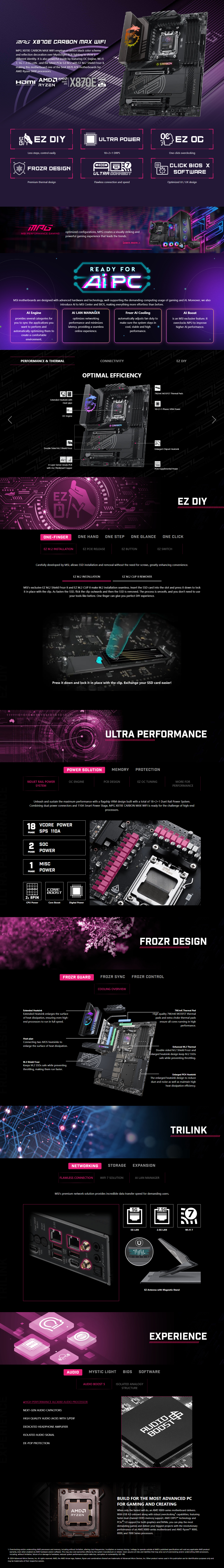 MPG X870E CARBON MAX