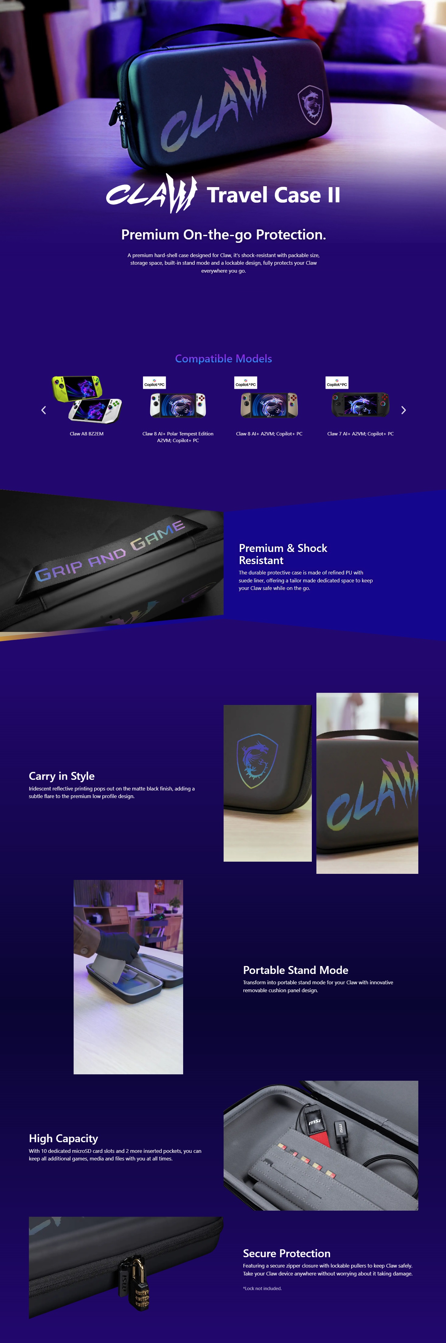 MSI CLAW TRAVEL CASE II