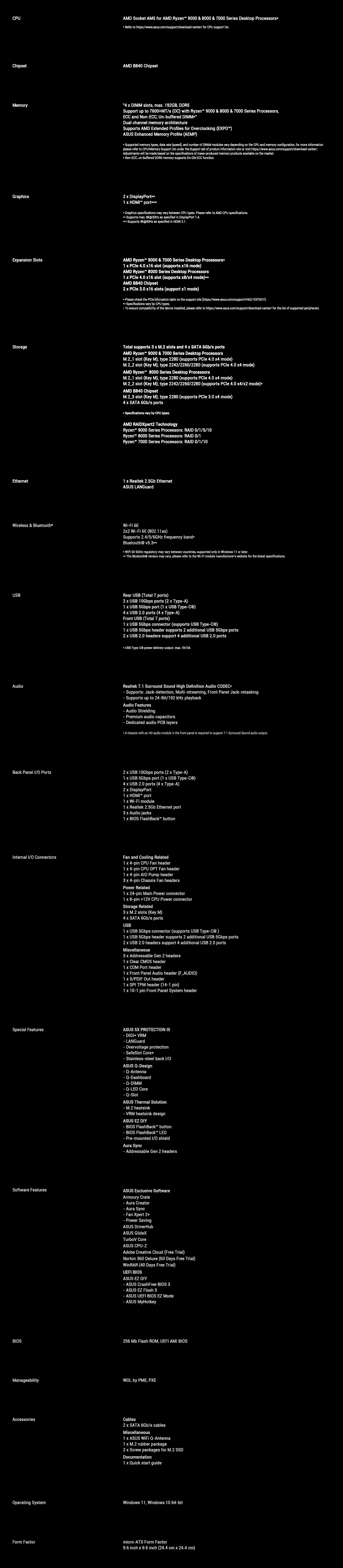 PRIME B840M-A WIFI-CSM