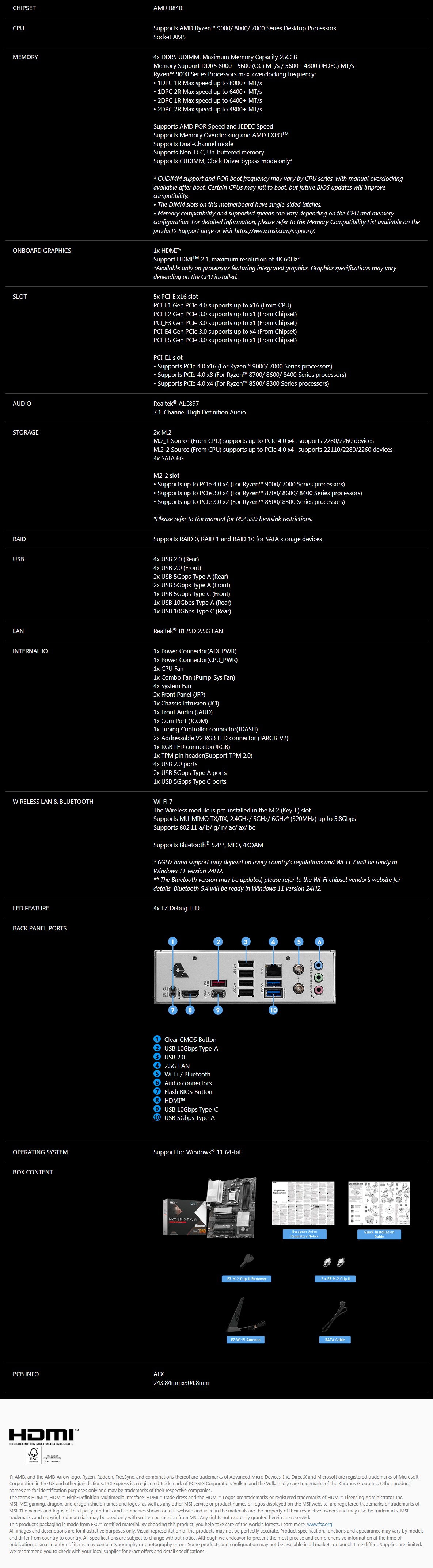 PRO B840-P WIFI