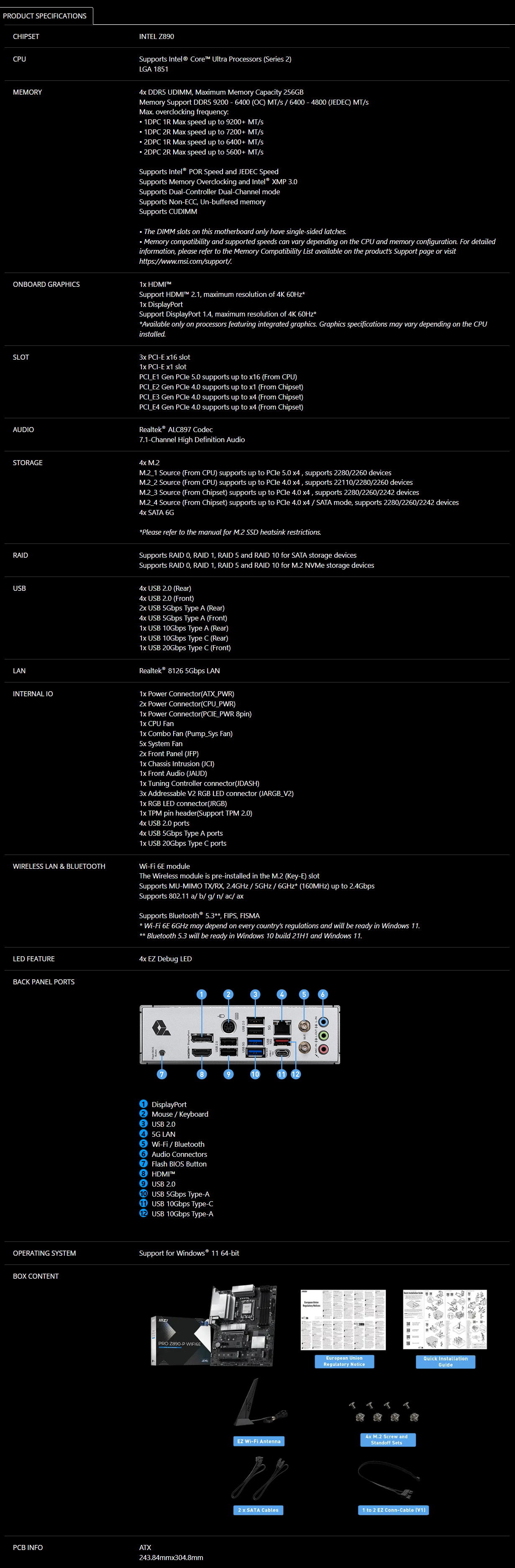 PRO Z890-P WIFI6E