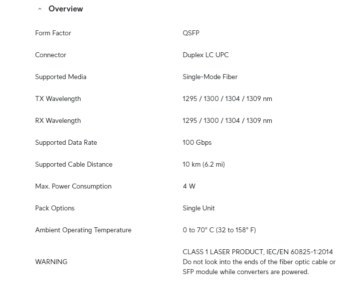 UACC-OM-QSFP28-LR4