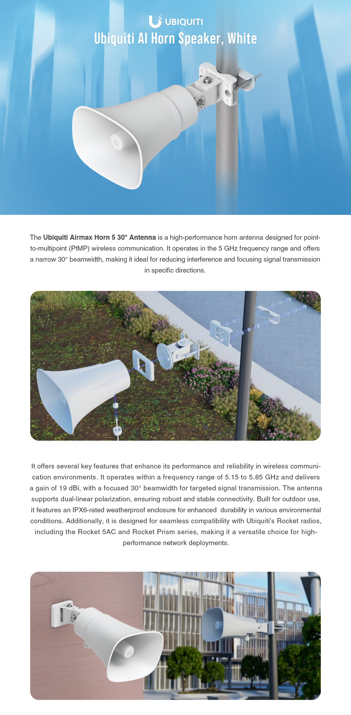 UP-AI-Horn-Speaker-W