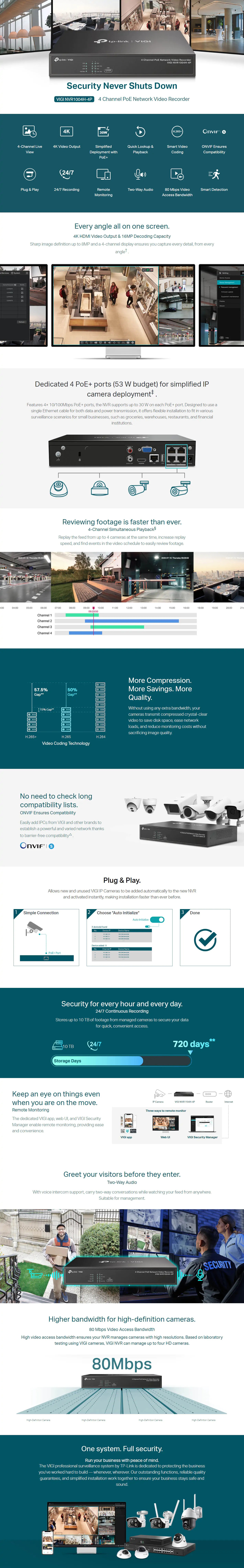 VIGI NVR1004H-4P